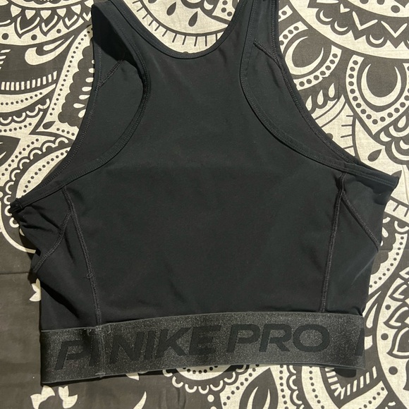 Nike Pro Dri-FIT High-Neck Sports Bra – Black – Size M - Picture 5 of 6